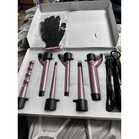 6-IN-1 Curling Iron, Professional Instant Heat Up Hair Curling Wand Set - Picture 1 of 3